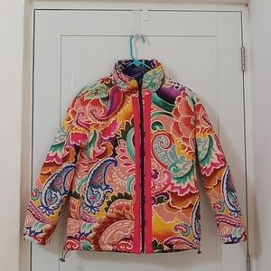 Johnny Was Pia Puffer Del Mar Jacket Brand New With Tags Reversible
